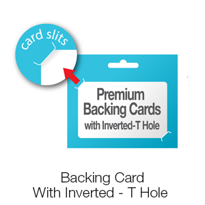 Backing Cards with Inverted-T Hole