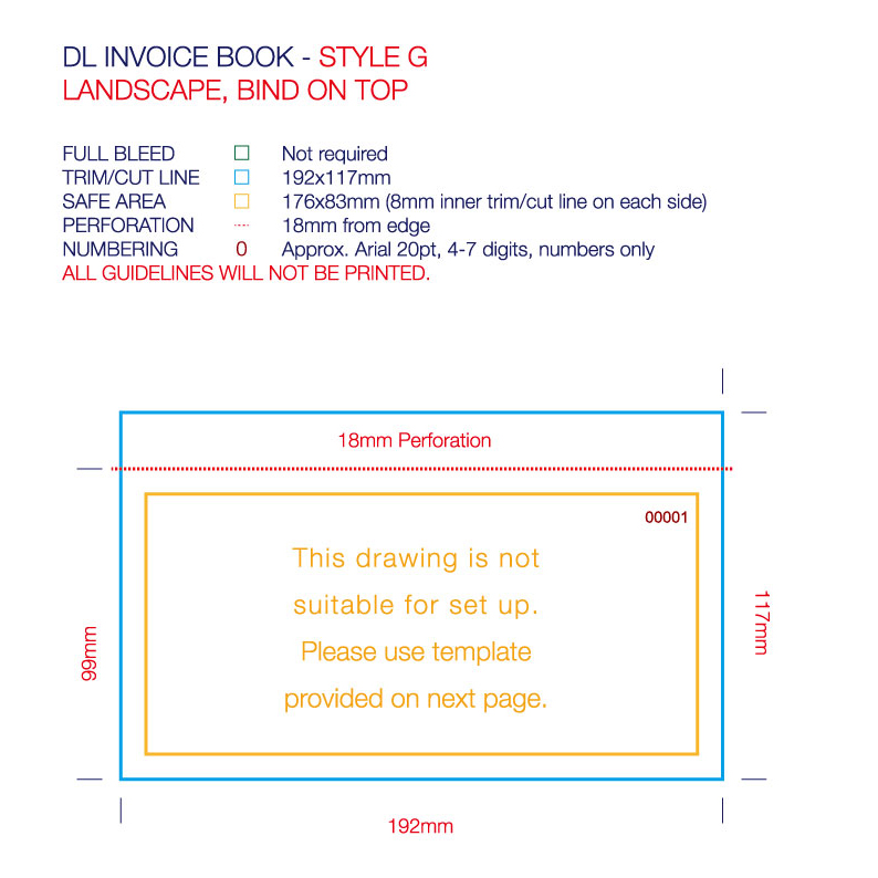 A6/DL Invoice Books -  Full Colour Print